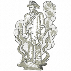 Firefighting Embroidery Design 5